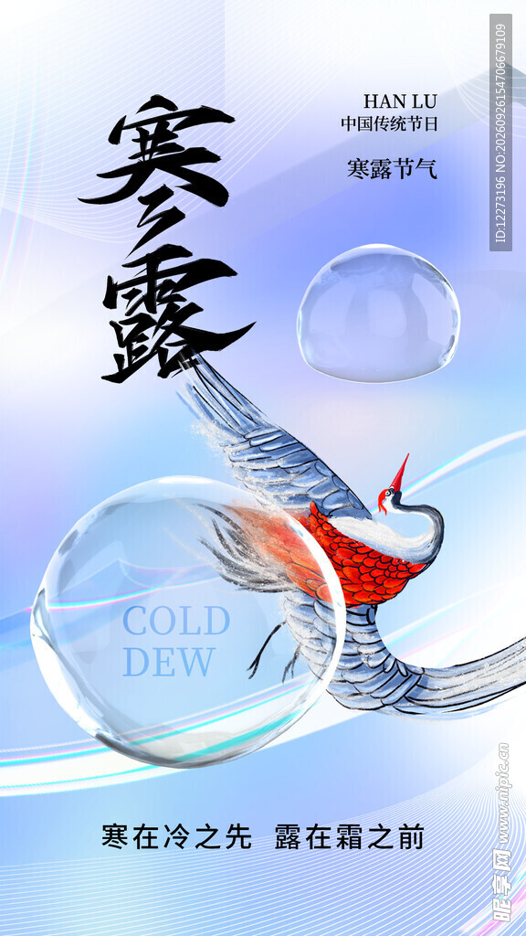寒露节气创意海报
