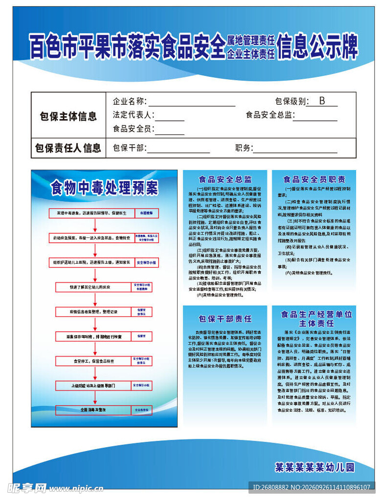 安全公示牌
