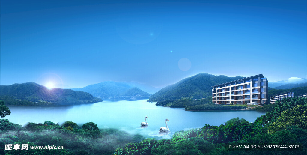 湖光山色度假胜景