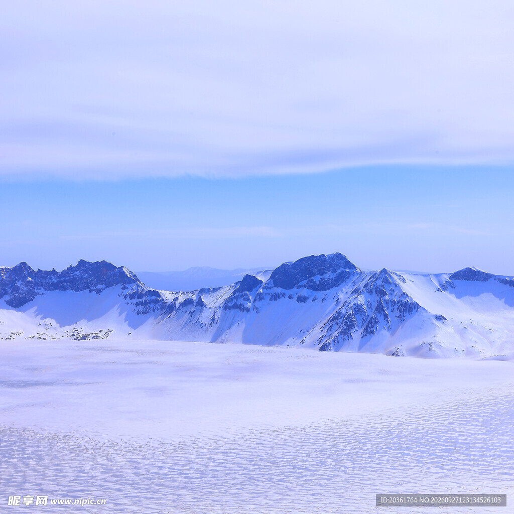 极地雪山雪景风光
