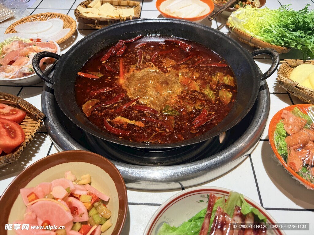 麻辣红油火锅套餐