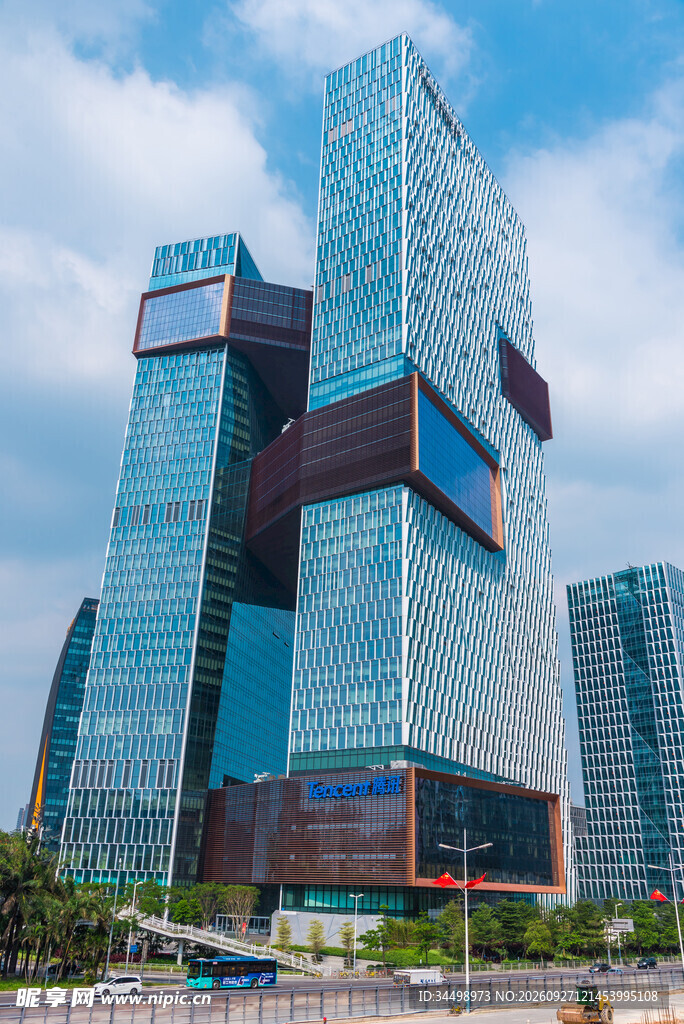 城市商务摩天大楼景观