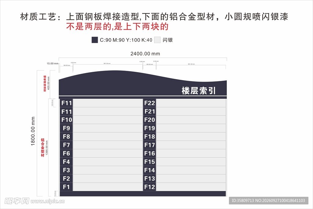 大厦楼层索引