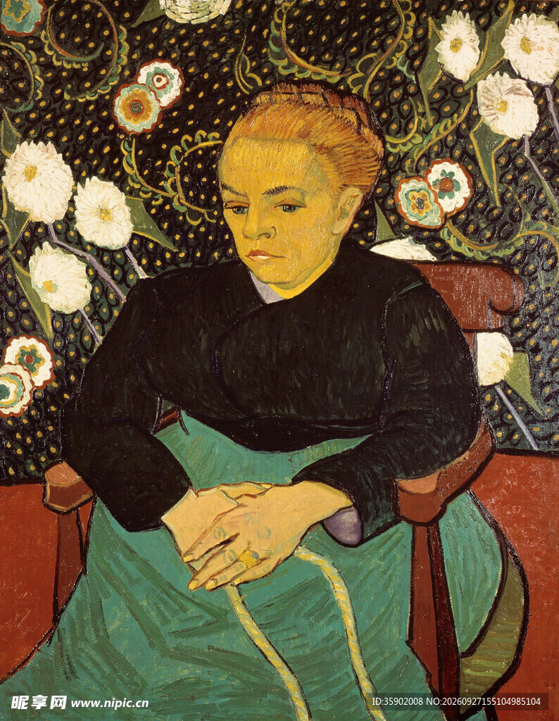 梵高女性肖像油画