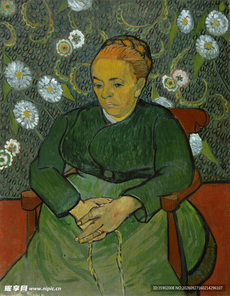 梵高经典女性肖像油画