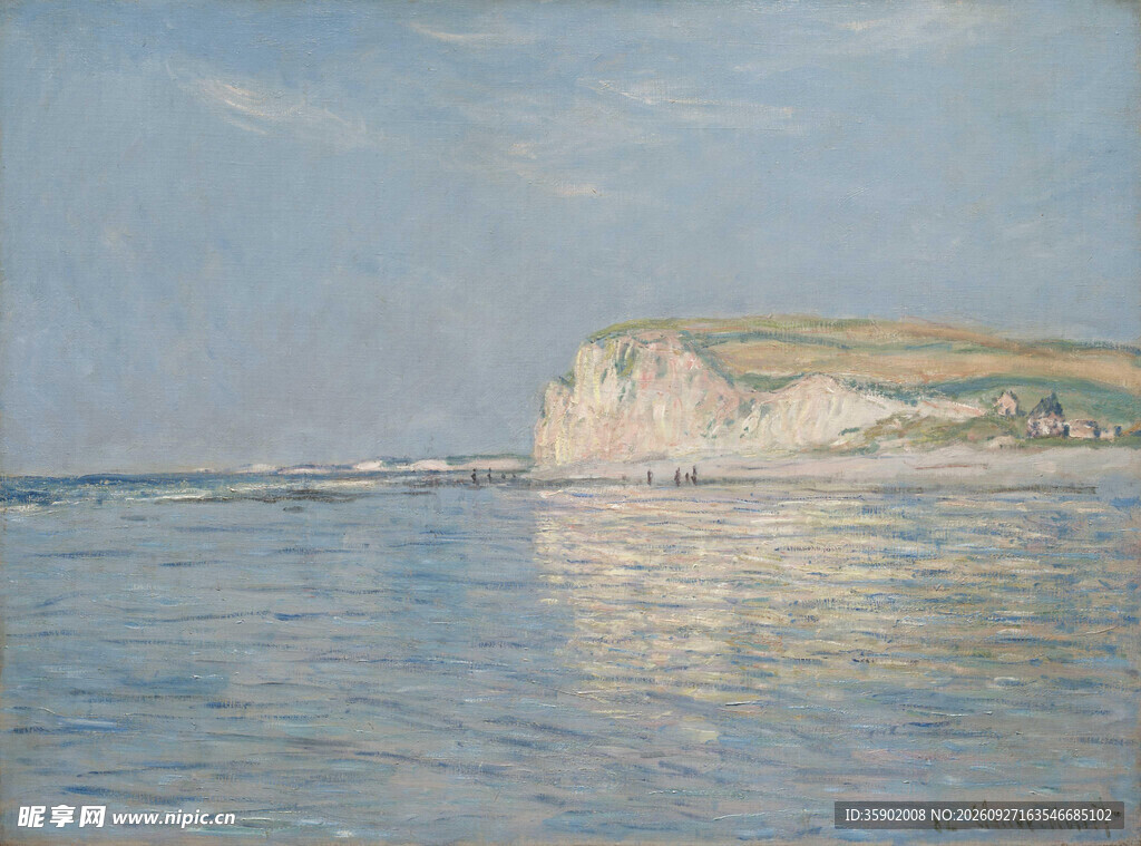 滨海白崖风景油画