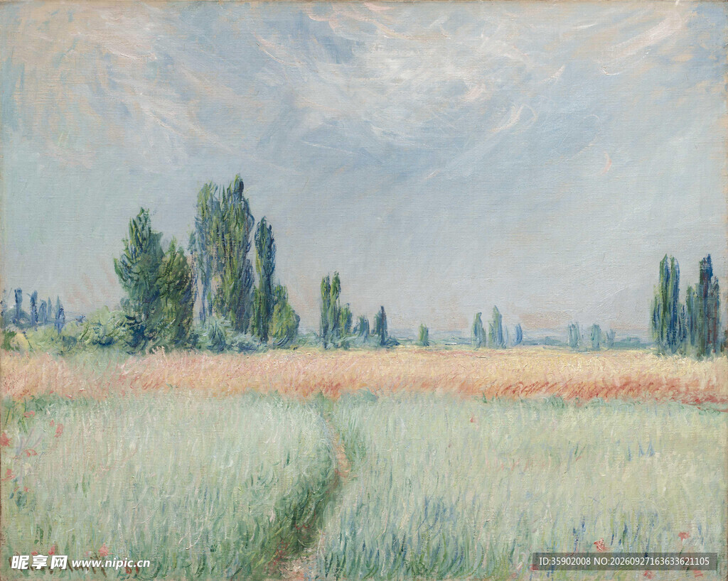 印象派郊野风景油画