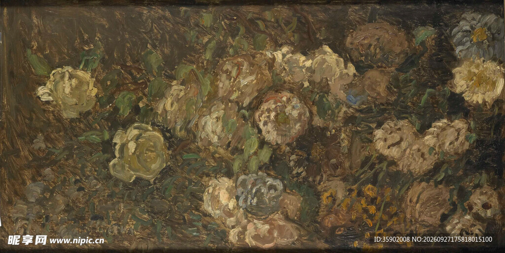印象派花卉静物油画