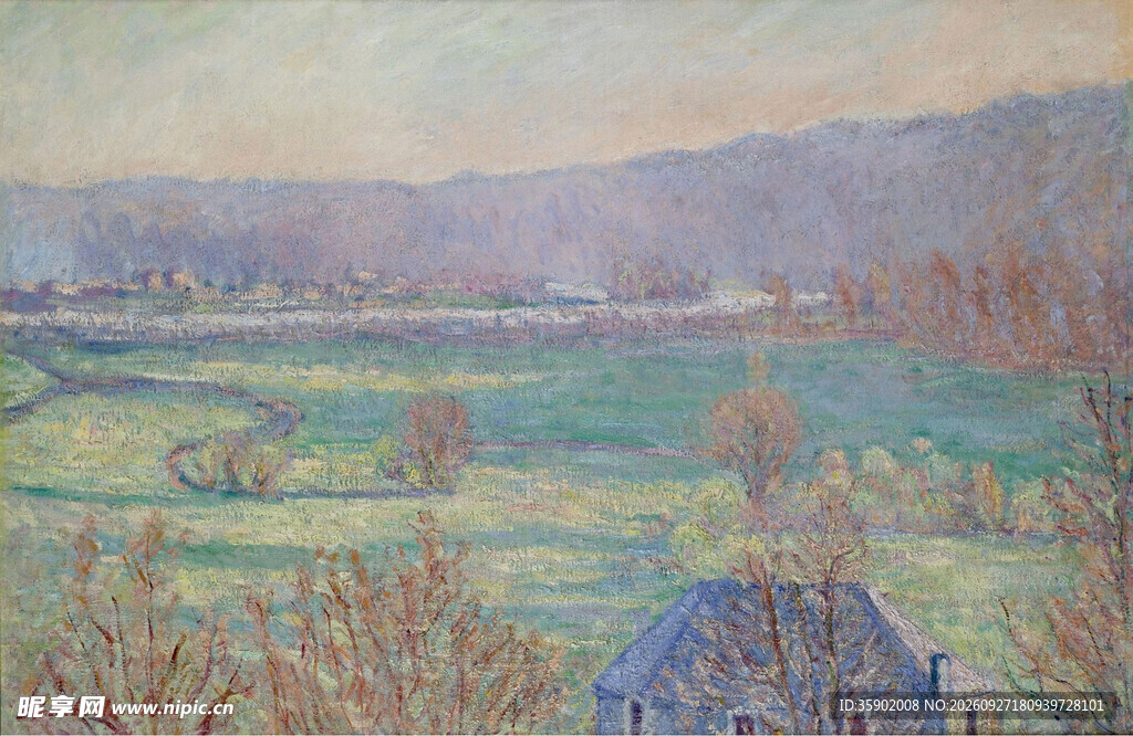 印象派郊野风景油画