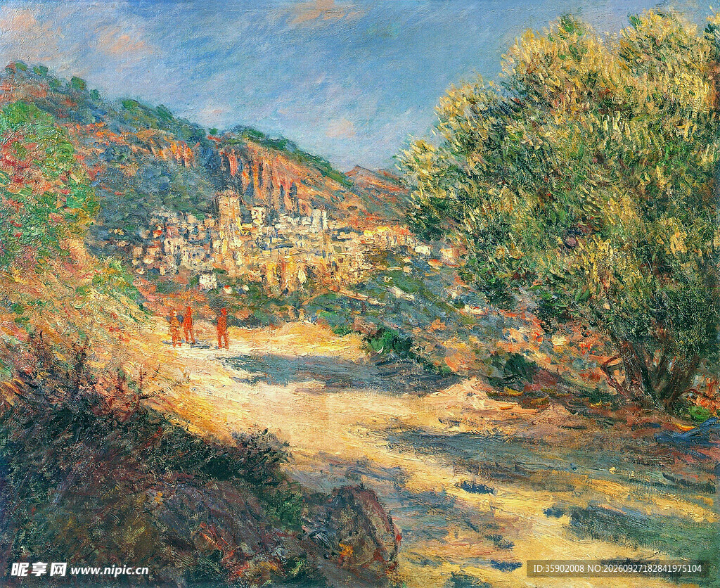 印象派郊野风景油画