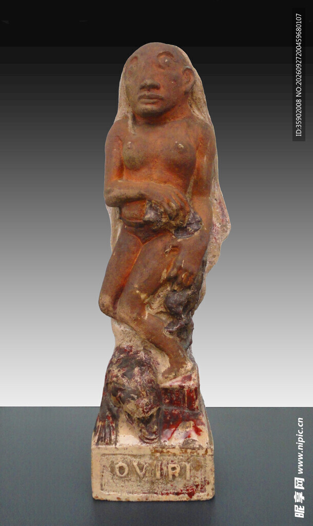 古代人形石雕文物