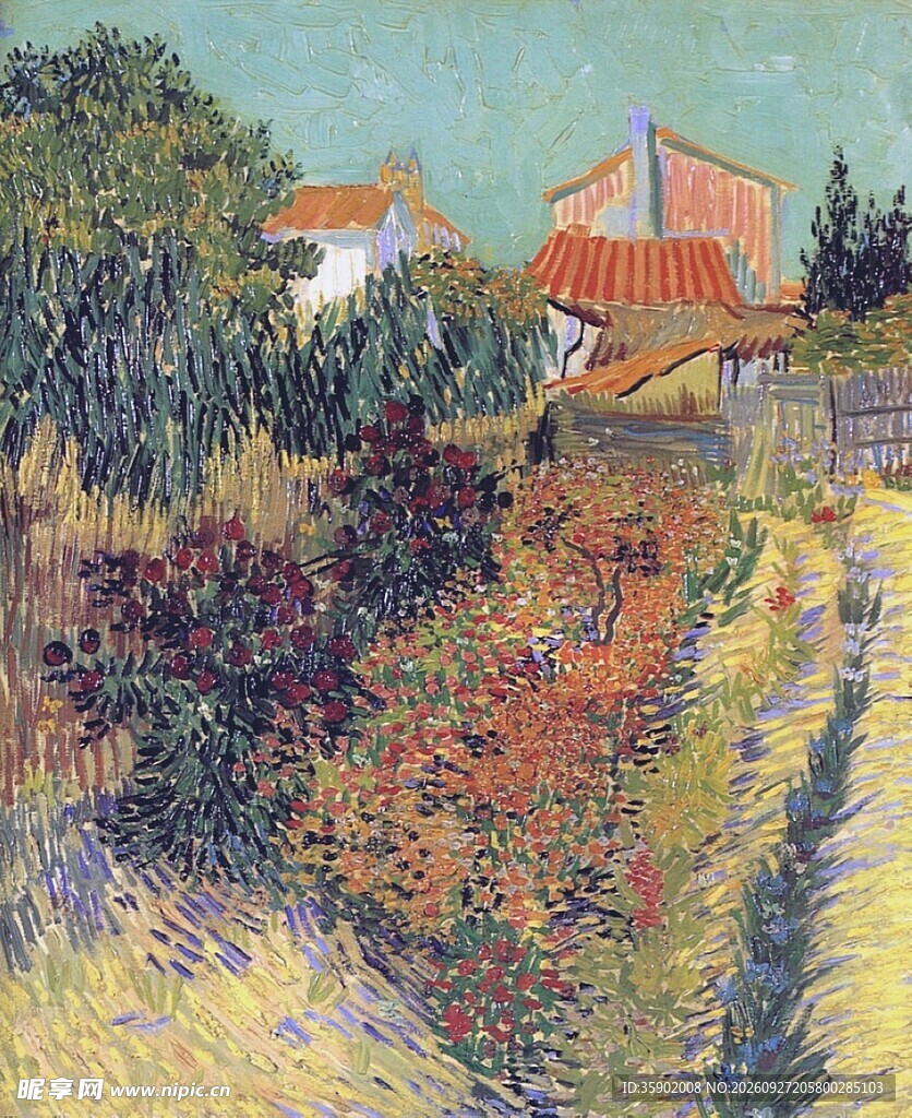 印象派乡村风景油画