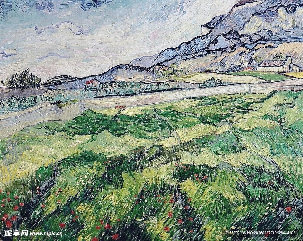 印象派郊野风景油画