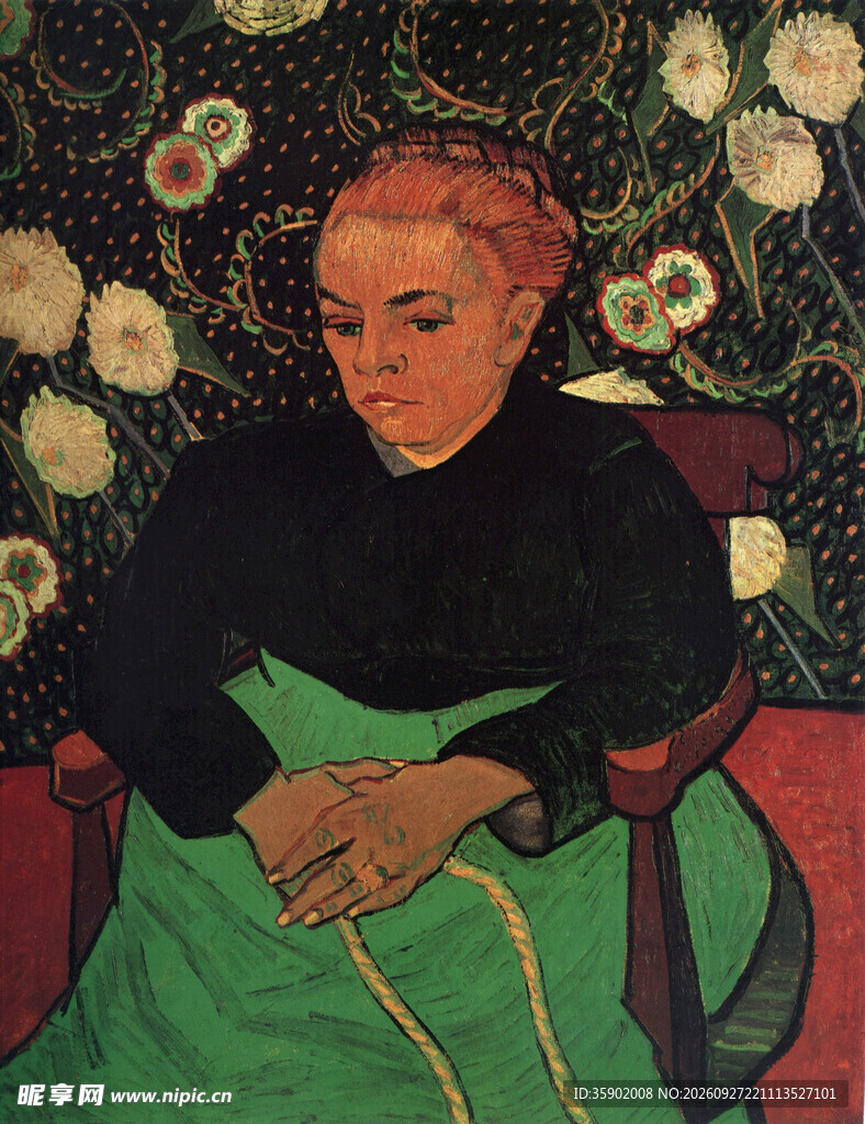 梵高女性人物油画