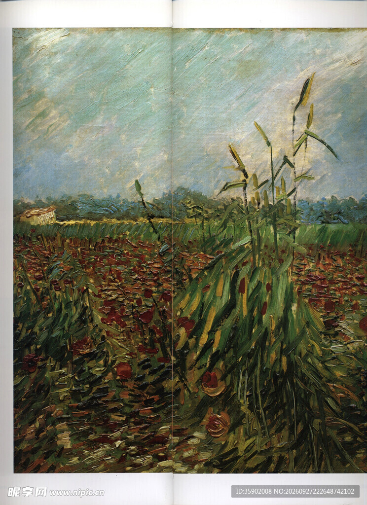 郊野田园风景油画