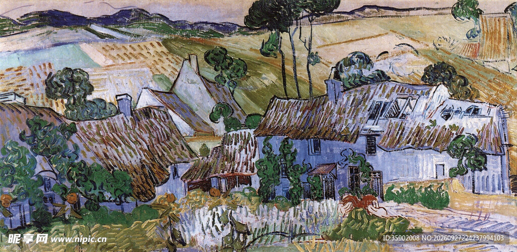 乡村风景油画