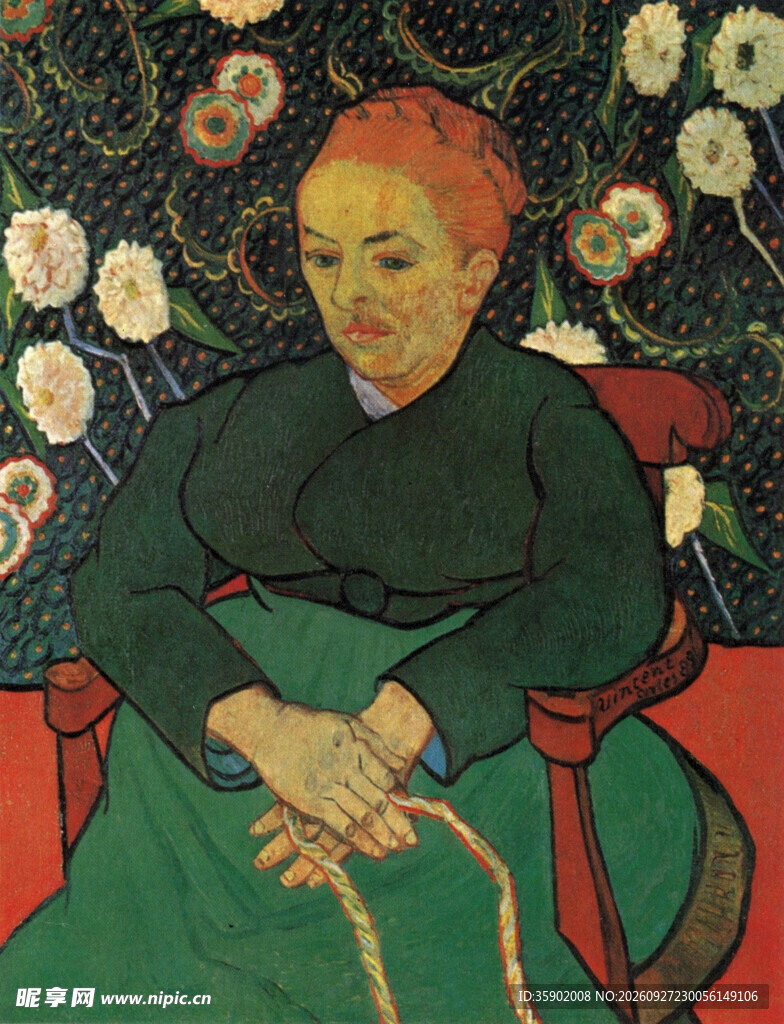 梵高女性肖像油画