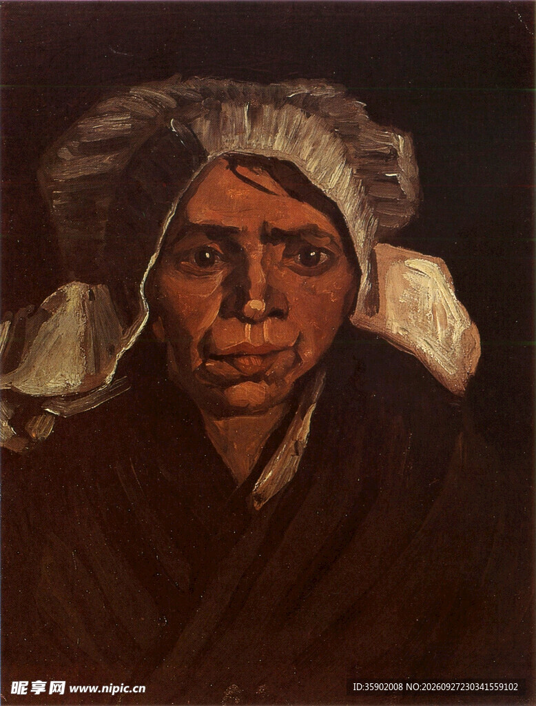 古典女性肖像油画