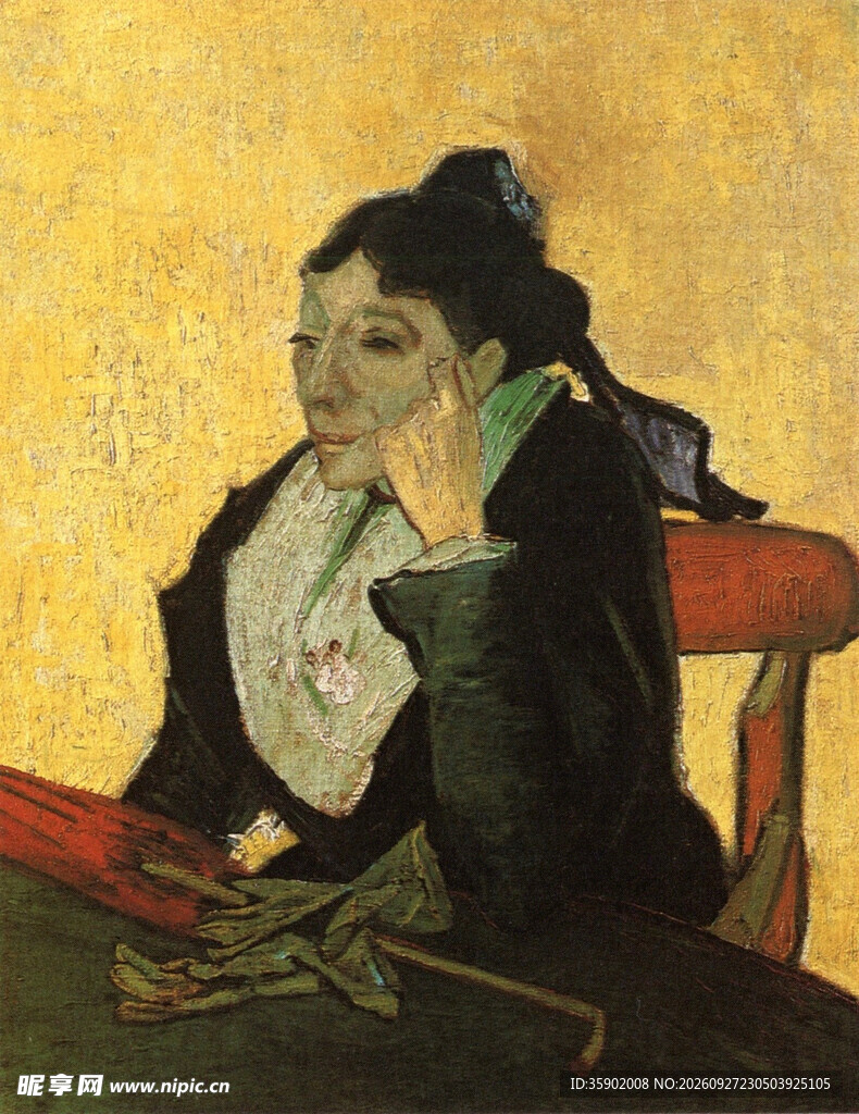 梵高经典女性肖像油画