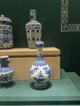 博物馆青花瓷器展品