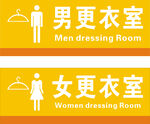 男女更衣室标识