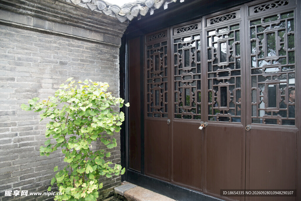 中式古建花窗小景