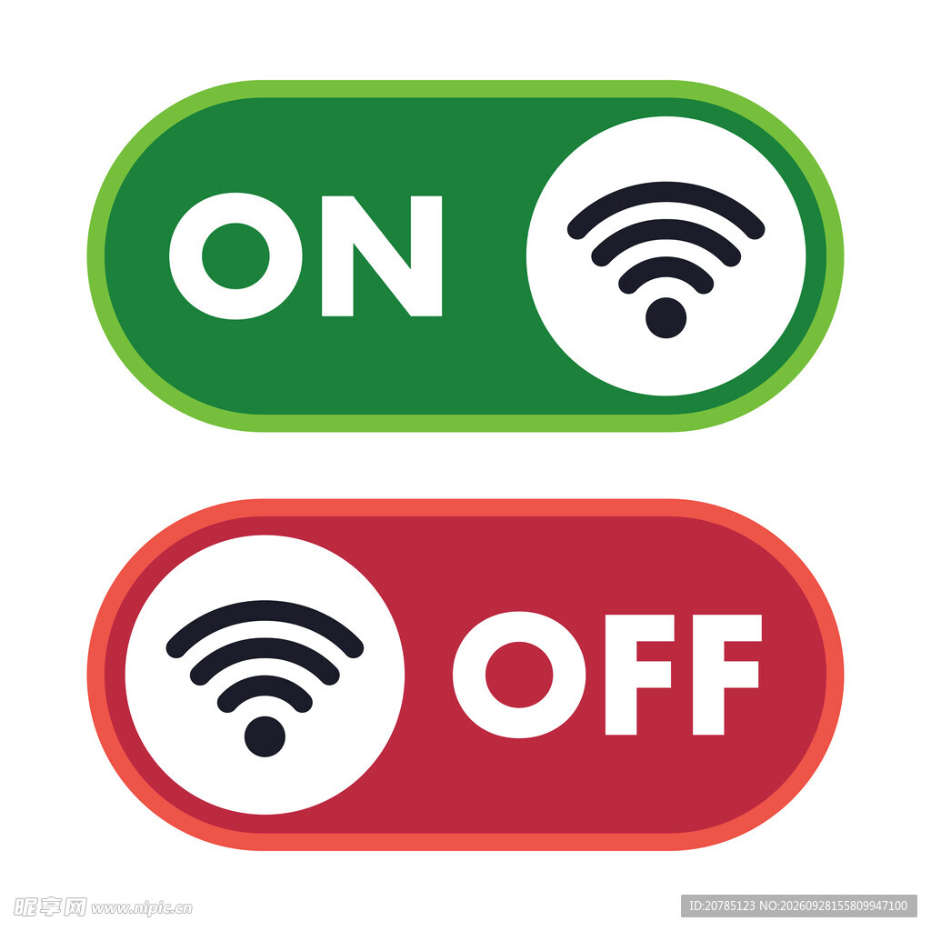 WiFi开关切换按钮