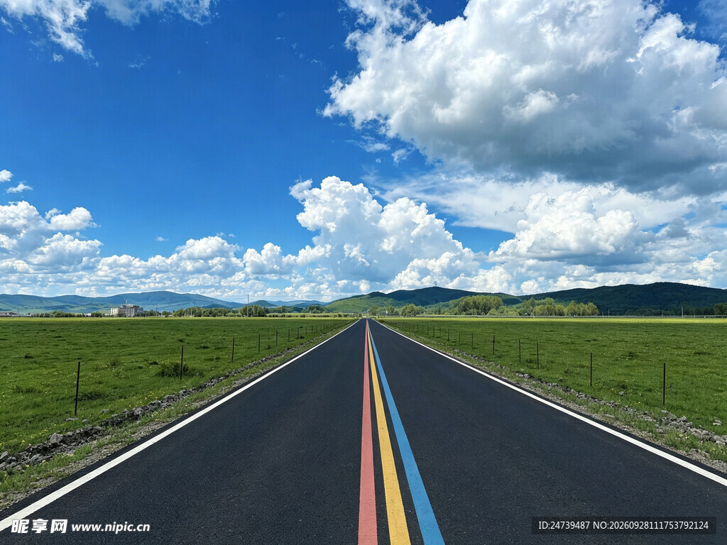 草原彩虹公路风光