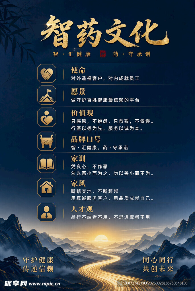 药店文化宣传海报