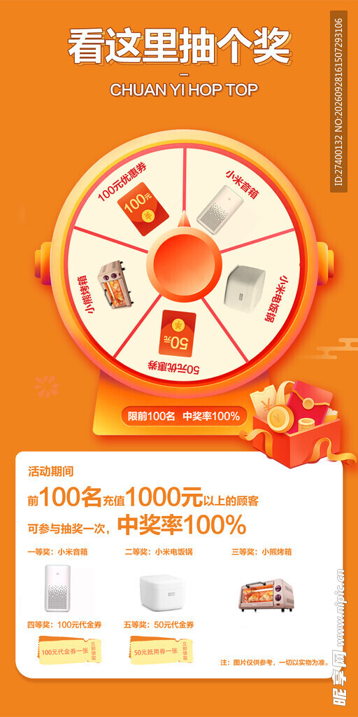 抽奖大转盘活动宣传页