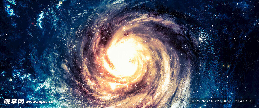 螺旋星系梦幻太空景观