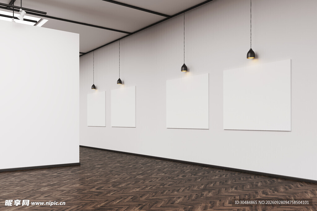 空白艺术画廊展厅