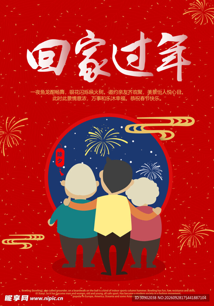 回家过年新春海报