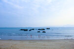 夏日海边沙滩风光