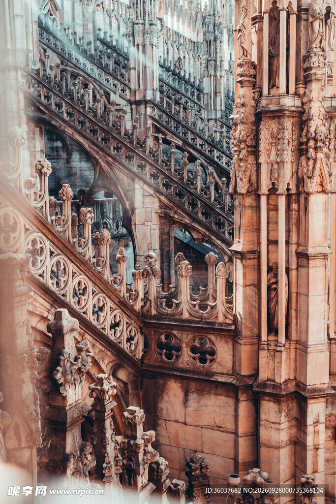 复古欧式古典建筑街景