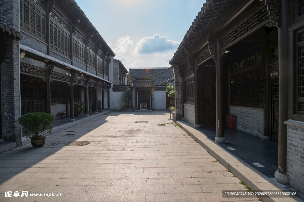 传统中式古建巷道