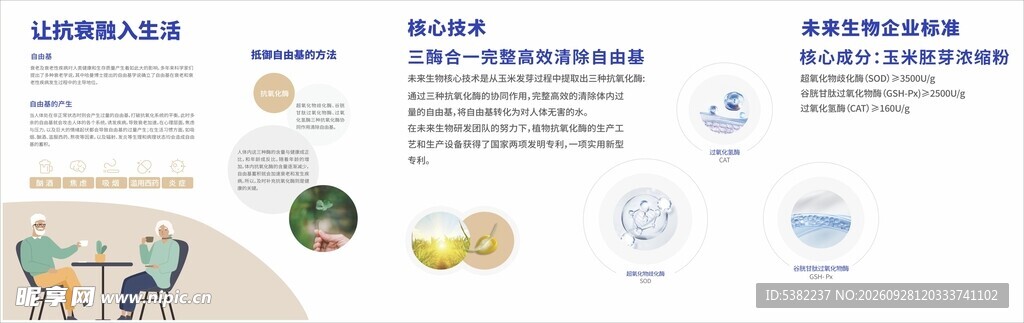抗衰健康生活科普宣传展板