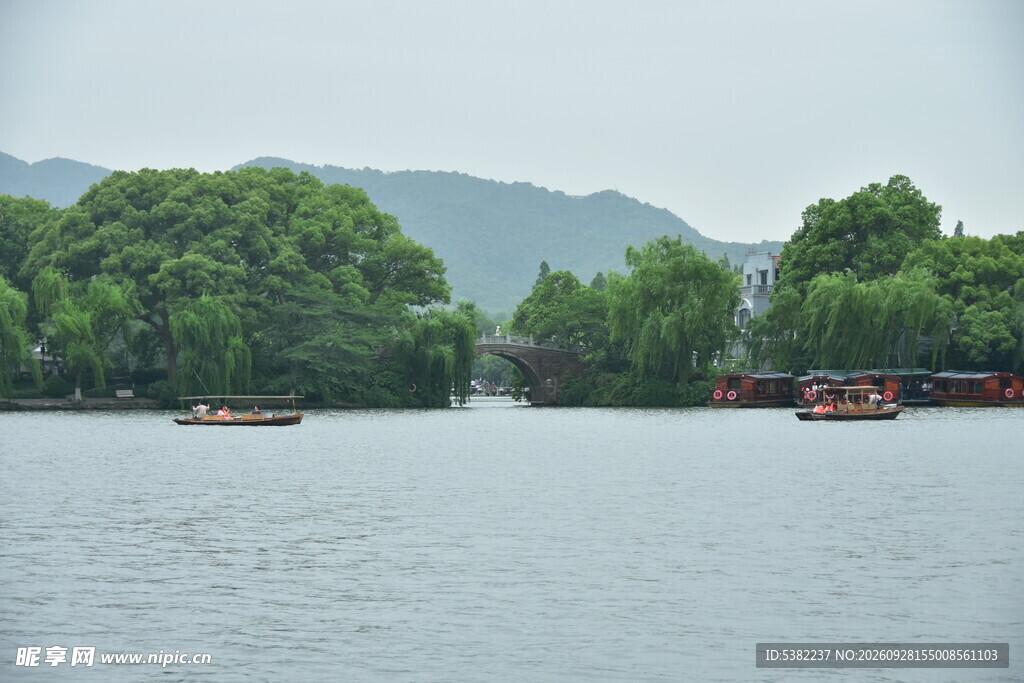 西湖湖景山水风光