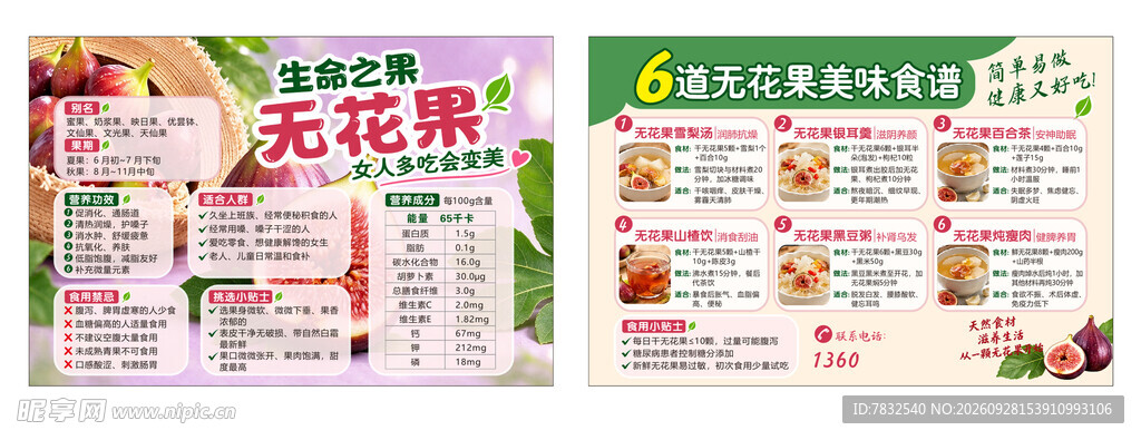 无花果宣传单