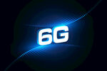 蓝光6G科技创意背景