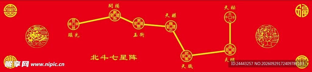 红底烫金双喜字