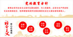 教育方针宣传展板