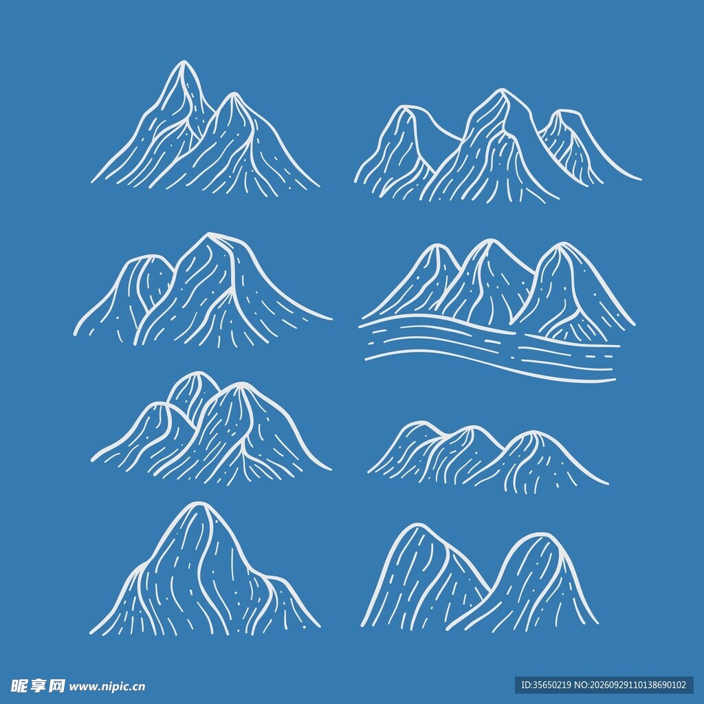 国风山水图案