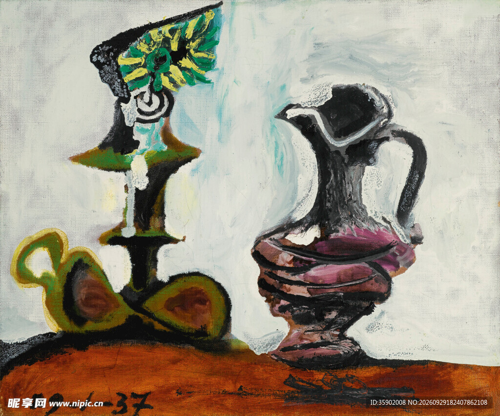 立体派静物油画