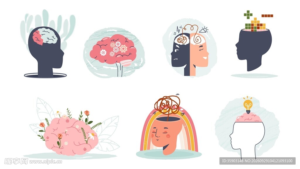 创意思维插画