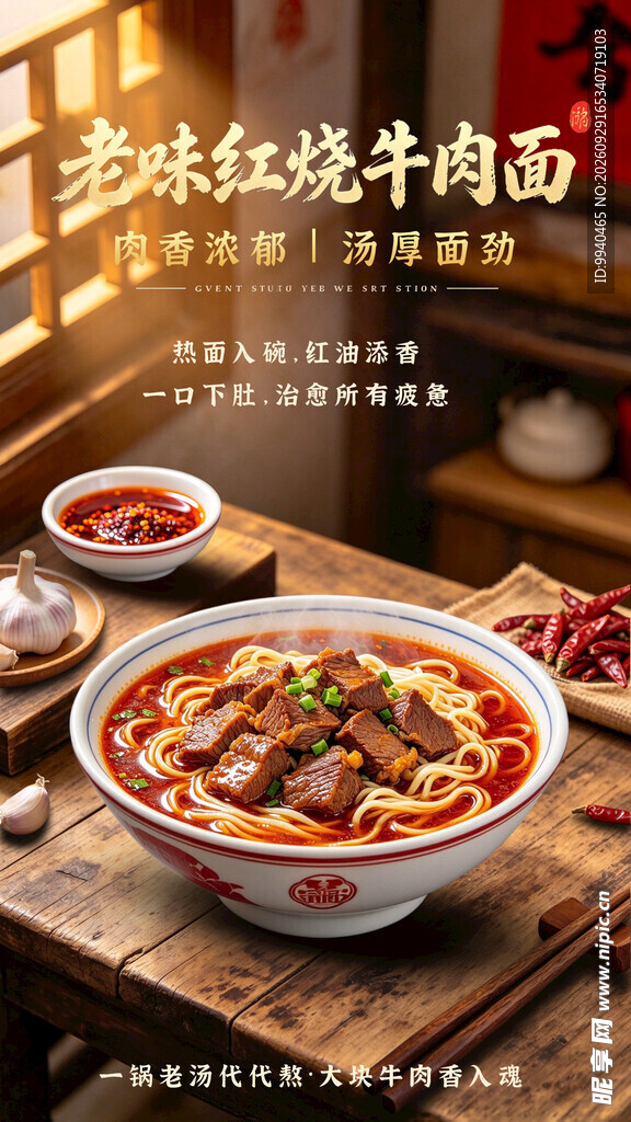 老味红烧牛肉面海报