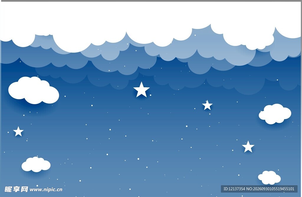 蓝色夜空背景