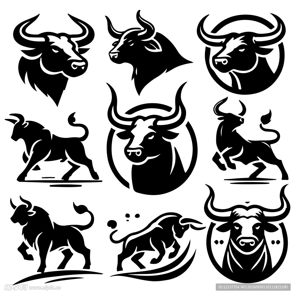 公牛图标合集