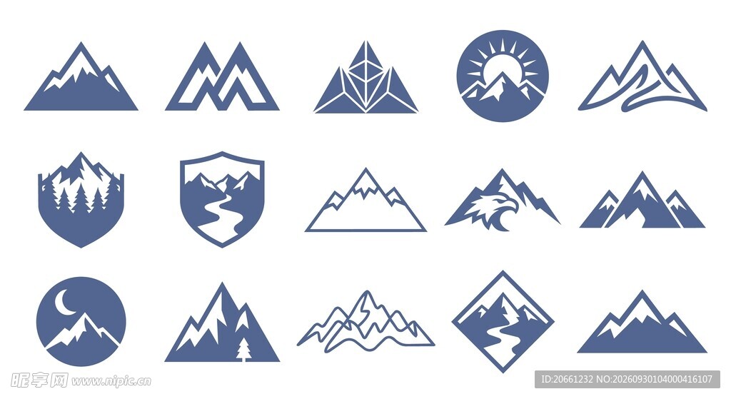 户外山野图标