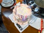 粉色奶油生日蛋糕